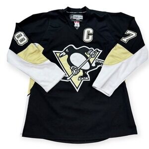 Pittsburgh Penguins Sidney Crosby #87 Reebok CCM Hockey Jersey Men's Size 54